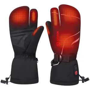 SAVIOR HEAT Heated Motorcycle gloves Winter Skiing Electric Glove Rechargeable gloves men