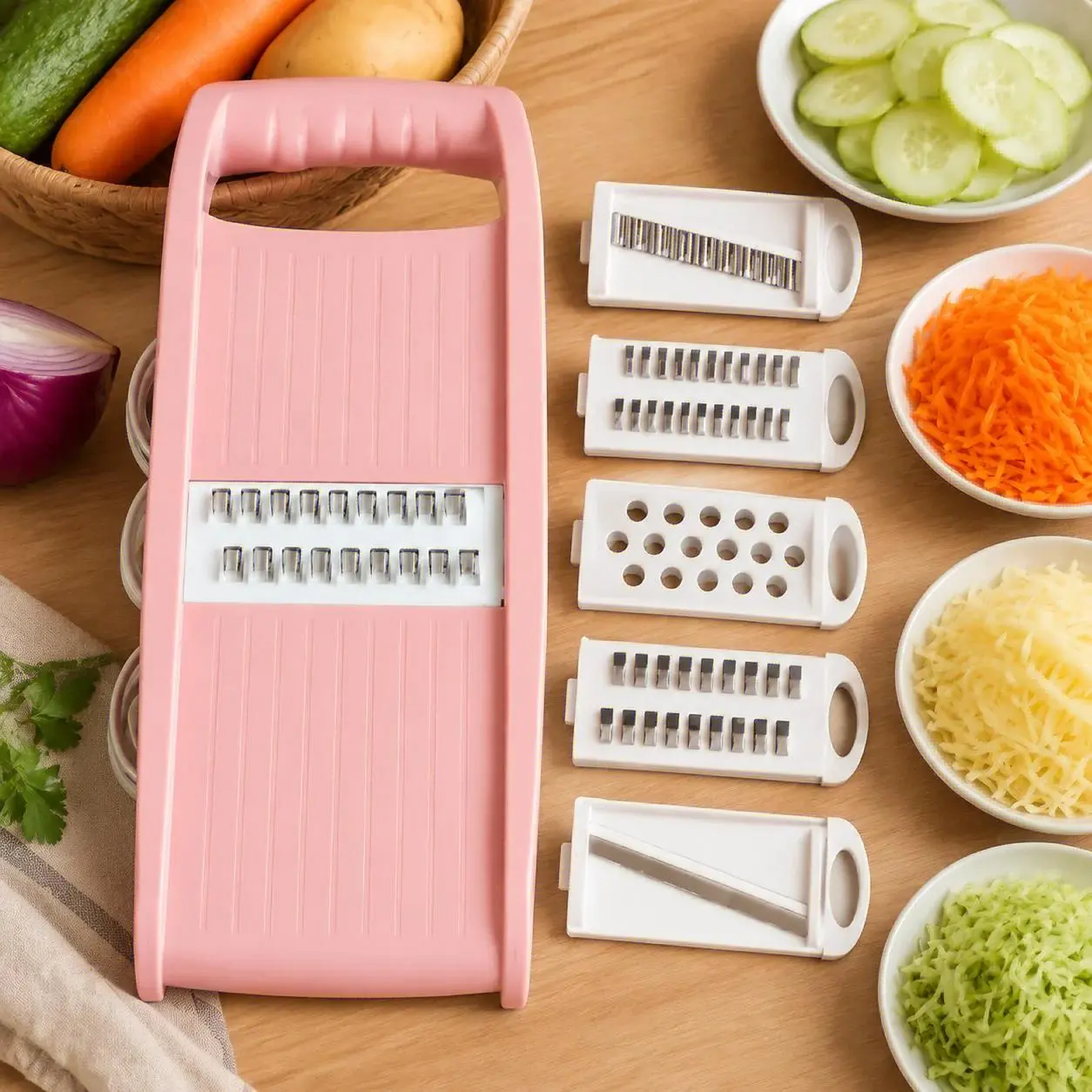 Multifunctional Vegetable Cutter, Kitchen Chopper Slicer and Dicer for Fruits and Vegetables HTMCK