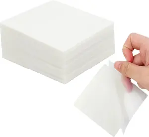 Transparent Sticky Notes - Clear & Waterproof Self-Adhesive Pads for Books Annotation, 3x3 inch, 100 Sheets