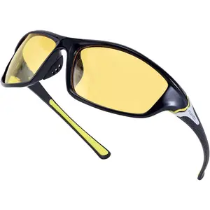 FEISEDY Classic Men Polarized Sports Sunglasses Night Driving Yellow Lenses Cycling Fishing Driving Glasses B2674
