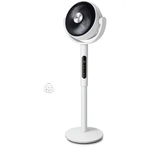Levoit Corebreeze R432 Multifunctional Cooling Fan - Standing Oscillating Rotating Body Fan, 82ft Air Circulator, Remote Controlled, 20dB Silent Operation, DC Motor, 9 Speeds, Sensor, Timer, Pedestal & Tabletop Modes , Summer Vibes, tiktokshopmemorialday,