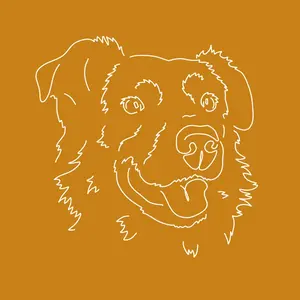 Digital Dog Doodle - 8”x8” Print