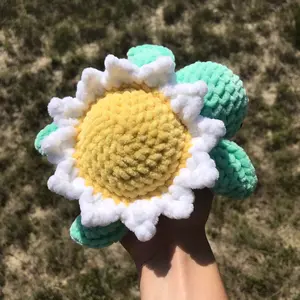 Crochet sea turtle, daisy turtle plushie, flower sea turtle plush