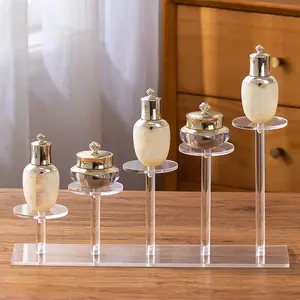 Multi-Layer Acrylic Display Stand, Transparent Figurine Storage Rack, Perfume Cosmetics Ring Necklace Organizer, Multi-Functional Round Tray Holder, Acrylic Display Risers