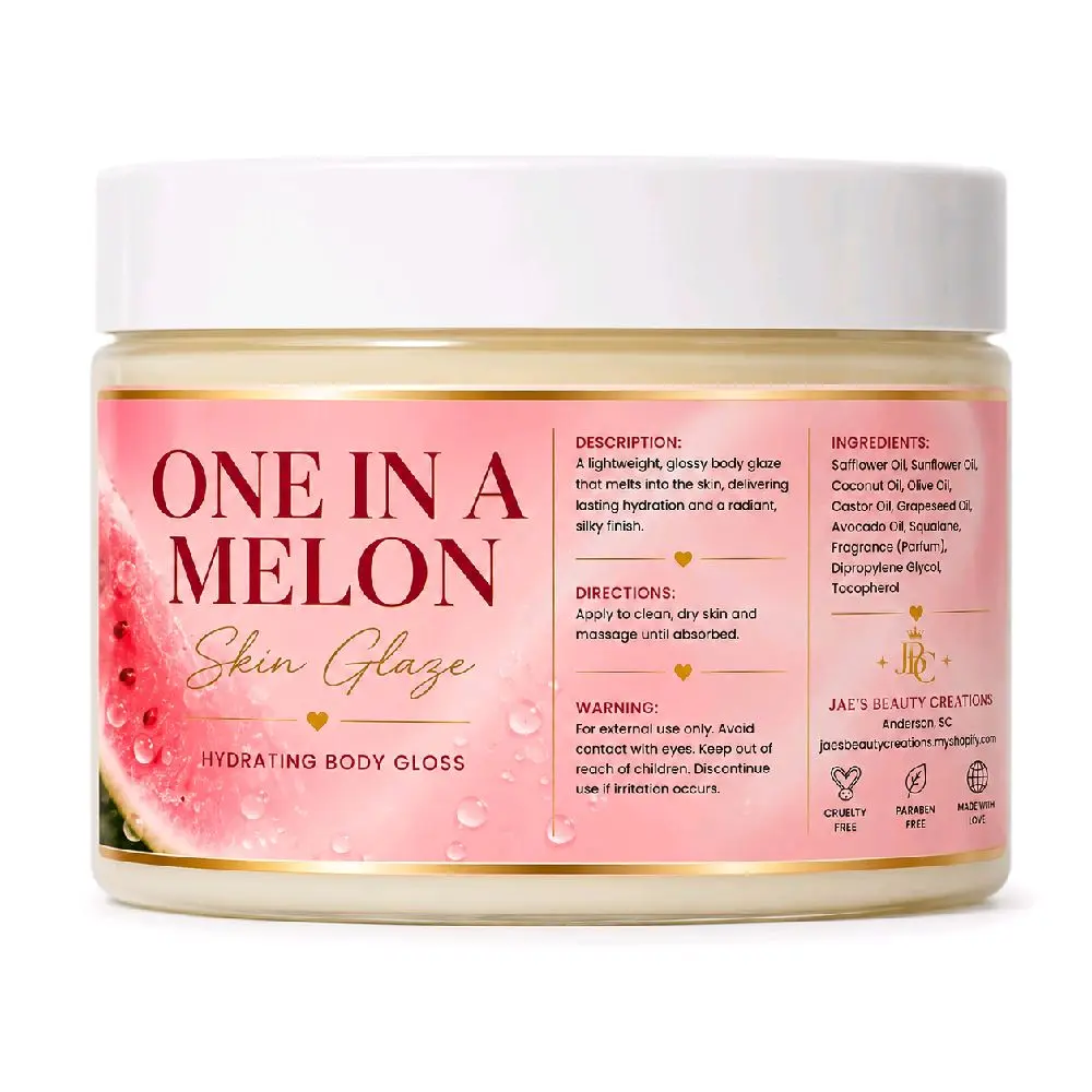 Jae’s Beauty Creations ONE IN A MELON SKIN GLAZE 4oz