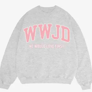 WWJD Sweatshirt, Christian Jumper, Religious YESHUA Crewneck, Jesus Hoodie
