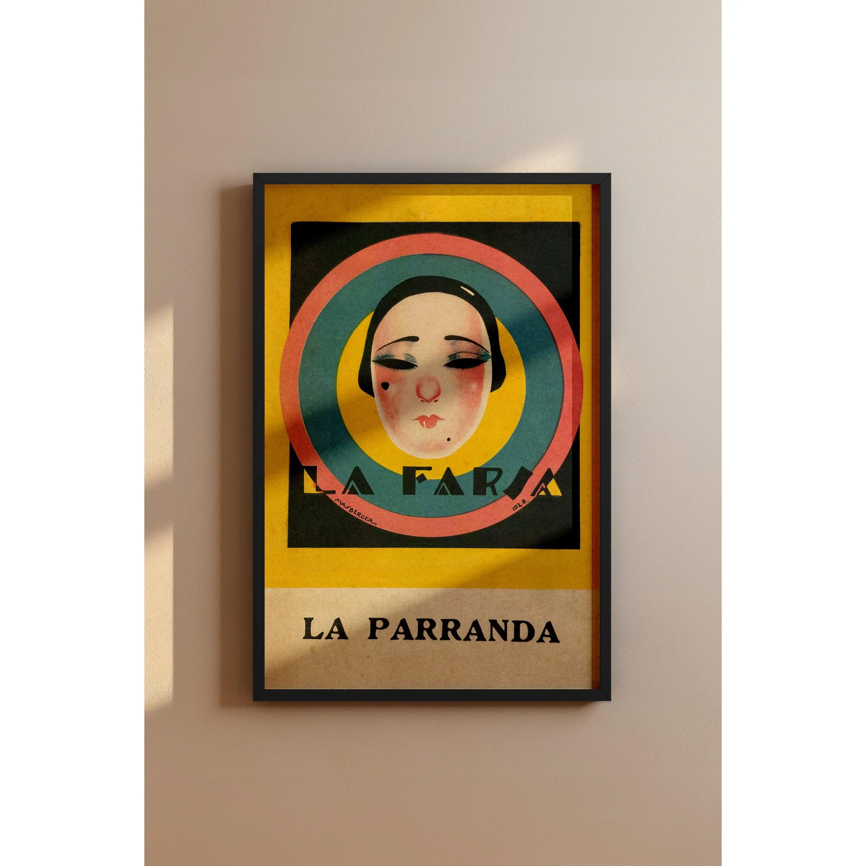 La Farsa – La Parranda 1920s Spanish Art Deco Vintage Poster Print