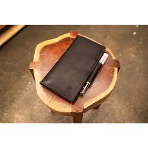 Leather Server Book - Black Harvest