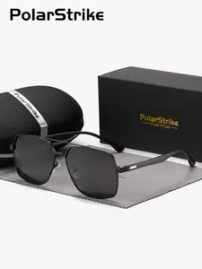 Unisex Simple Style Square Aviator Frame Polarized Sunglasses, Trendy Casual Uv400 Sunglasses for Everyday Use, Fashion Accessories for Outdoor Activities, Aviator Shades, Modern Trendy Sunglasses, Casual Stylish Glasses