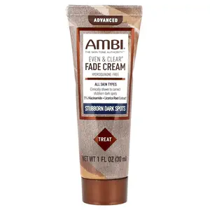 AMBI Even & Clear Advanced Fade Cream with Niacinamide for Adults, 1 fl oz (30 ml)