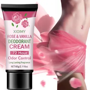 Rose & Vanilla Deodorant Cream, Long Lasting Body Odor Control Cream, All Body Deodorant, Body Care Product for Underarm, Body, Private Parts