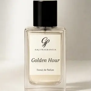 Golden Hour Spicy Vanilla Chestnut & Amber 50mL Extrait de Parfum Rich Warm Fragrance for Evenings G&J Fragrances