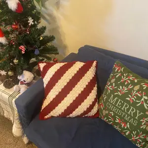 Candy cane pillow