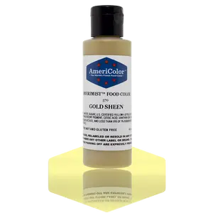 AmeriColor, Gold Sheen, 4.5 Ounce, AmeriMist Airbrush Food Coloring