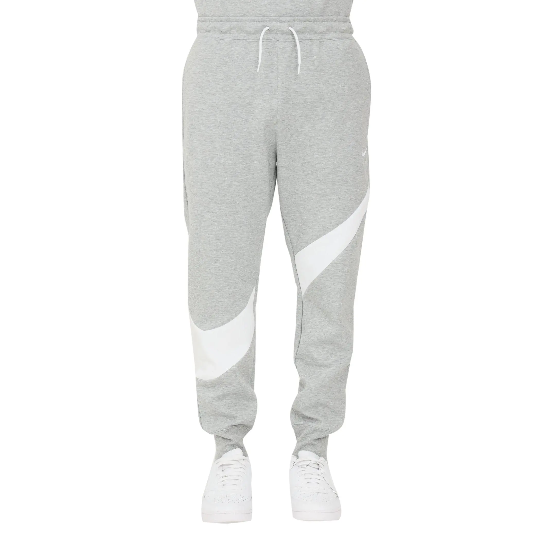 Men's Nike Gray/White Sportswear Swoosh Tech Fleece Pants