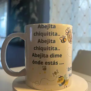 Abejita Mug 11oz - Ceramic Drinkware with Bee and Butterfly Designs sarcastic
