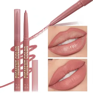1PC Velvet Matte Lip Liner, Rich in Color, Silky, Waterproof, Nude Makeup, Non-stick Cup, Long-lasting, Ideal Holiday Gift Series
