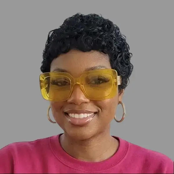 1215 Natural Curly Short Hair Wig 4-inch Pixie Cut for Black Women Realistic Quality Versatile Daily Use Wig