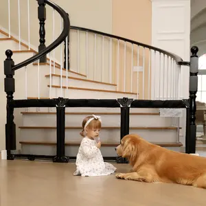 Extra Wide Baby Gate Playpen with Heat-Resistant Mesh,3 Panel Foldable Baby Fence,Indoor/Outdoor Safety Barrier,Dog Playpen & Fireplace Gate