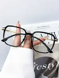 Fashion Vintage Square Glasses Stylish Square Frames Unisex High-Quality Trendy Simple Versatile Daily Casual Wear Decorative Eyewear