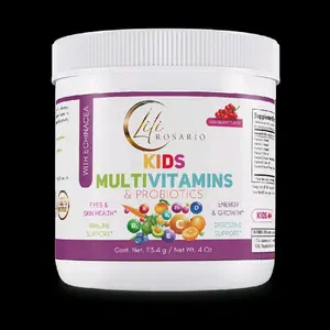LILI ROSARIO KIDS HERBAL MULTIVITAMIN + PROBIOTIC SUPPLEMENT | ECHINACEA & CRANBERRY | 4 OZ