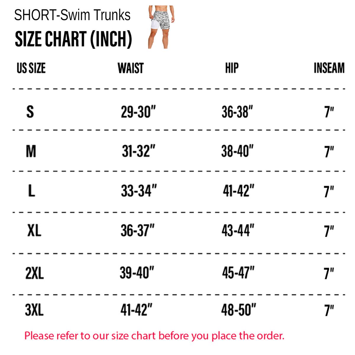 Men&rsquo;s 7" Swim Trunks 2-in-1 with Compression Liner, Pockets, Drawstring, Stretch Quick-Dry &ndash; Gym, Running, Swimming, Hiking, Beach & Pool Swimwear Shorts Summer Swim Bottoms