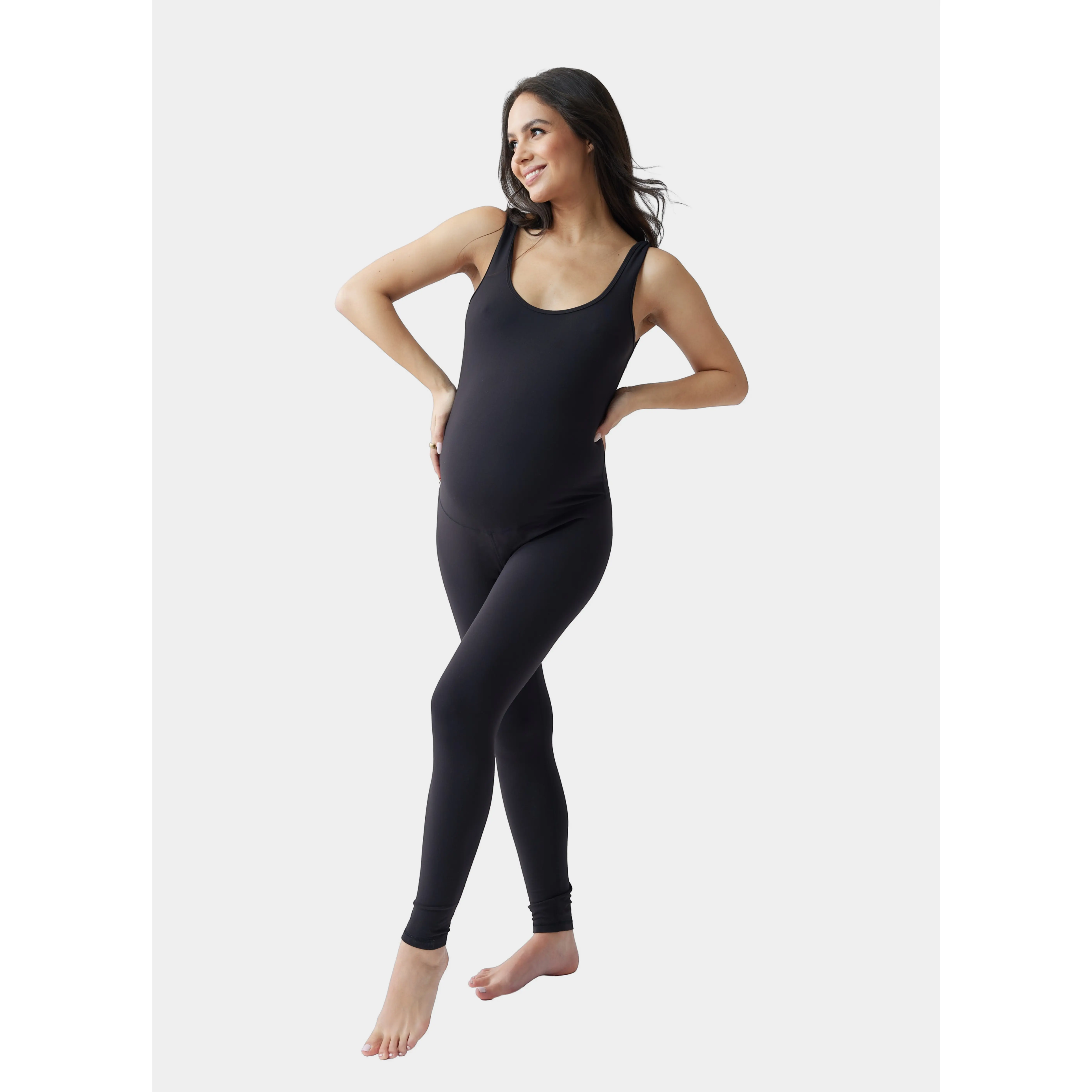 Ingrid & Isabel Basics Maternity Active Long Unitard, One Piece Outfit