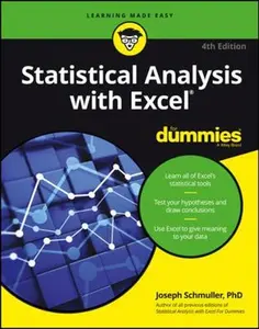 USED-Statistical Analysis with Excel for Dummies by Schmuller, Joseph (Paperback)