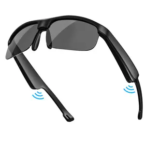 Smart Glasses Listenable Songs, Wireless Headphone Smart Glasses for iPhone, Sunglasses for Women & Men, Smart Glasses Sports Sunglasses with Mic, Summer Outing Essentials, BT Glasses Electronics, Back to School Gifts