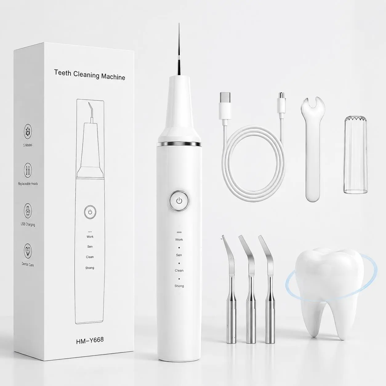 Oral Plaque Remover, Dental Calculus Tartar Remover for Teeth Cleaning (Oral Care Appliance)