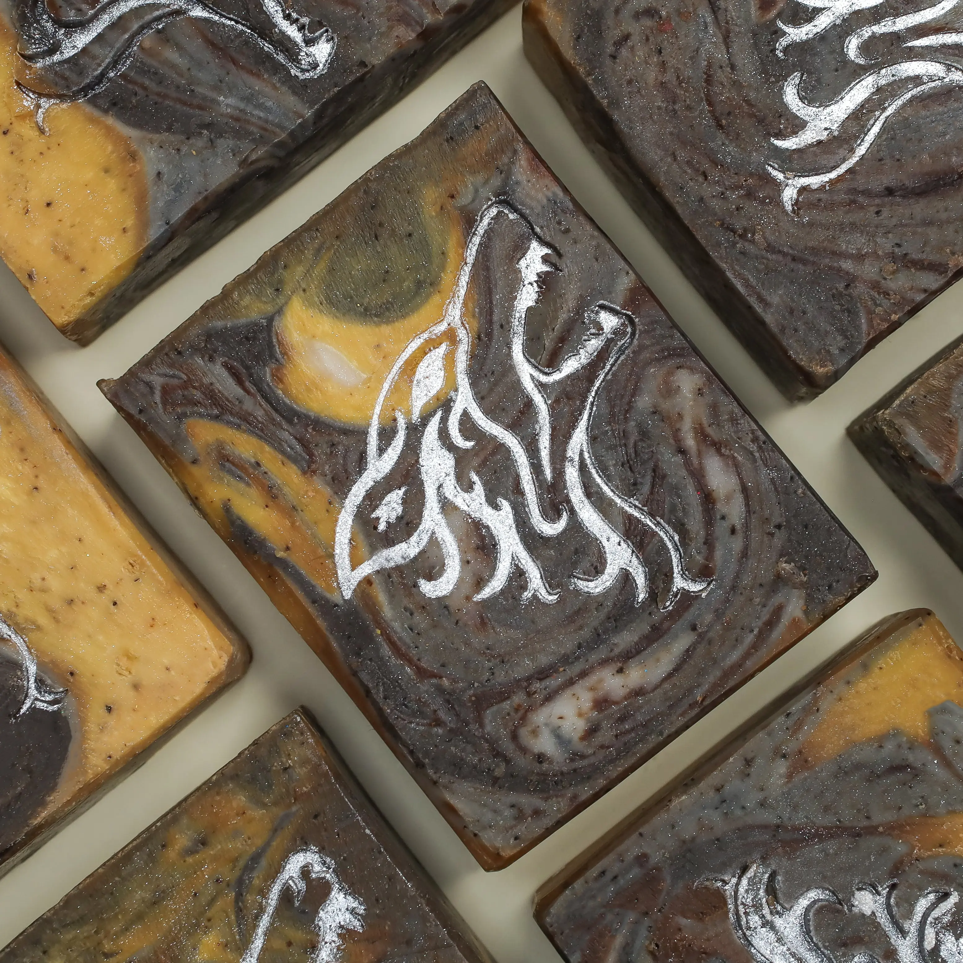 Fenrir the Wolf - Sandalwood, Vanilla, Coffee Ground, Oat, Coconut-Free Signature Soap