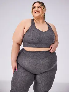 Twilight Dream Heather Sports Bra - Heather Charcoal