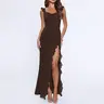 Hello Molly All Night Affair Maxi Dress Wedding Guest Dress Frill Formal Dress