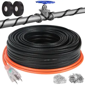 100FT Heat Tape for Water Pipes, -40?F Anti-Freeze De-Icing Heating Tape, Pipe Insulation Heating  for Insulation/Roof Snow Removal, Gutter Heating , Heated Water Hose 120V 5W/ft
