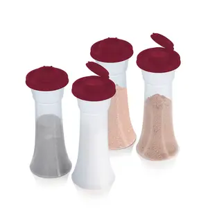 Tupperware Hourglass Salt and Pepper Shakers | Large Set of 4