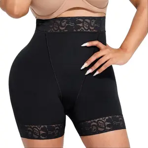 Shapellx AirSlim Mid Waist Lace Butt Enhancer Panty Shapewear Shorts