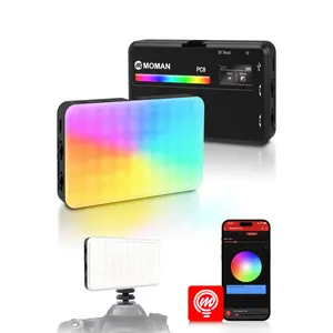Moman PC8 LED Camera Light RGB 2500-9000K CRI 95+ App Wireless Control Portable for Photography