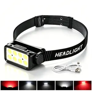 【FathersDayGift】Multi-functional sensor headlamp, 5 lighting modes, waterproof, suitable for outdoor fishing, camping, and repair shops