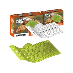 Reptile Hammock for Green Iguanas & Lizards — Suction-Cup Mounted Hemp Rope Hanging Cradle for Glass Terrariums and Rainforest Enclosures (Arboreal Style)