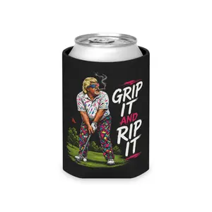 New 2026 Grip It And Rip It Golf Can Cooler, Golf Lover, Koozie