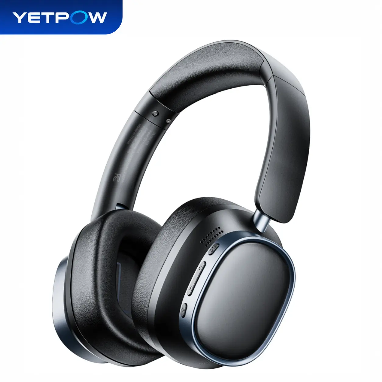 YETPOW H9 Active Noise Cancellation Over-Ear Wireless Headphones, Bluetooth 6.0 Noise Reduction Headset with Mic, 78H Playtime, Hi-Res Low Latency, USB-C Charging, AUX Wired Mode, Compatible with Phones PCs for Traveling Working tiktokshopbacktoschool