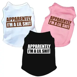 Apparently I'm a Lil ~ Pet Tee ~ Dog T shirt ~  Funny dog clothes