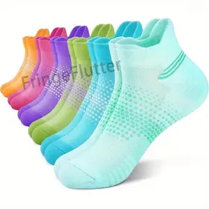 Women's Compression Ankle Socks 6-Pack, Low-Cut Athletic Running Socks with Arch Support and Cushioned Sole, Moisture-Wicking Breathable Design, Ideal for Walking, Jogging, Hiking, Fitness Training and Everyday Casual Wear