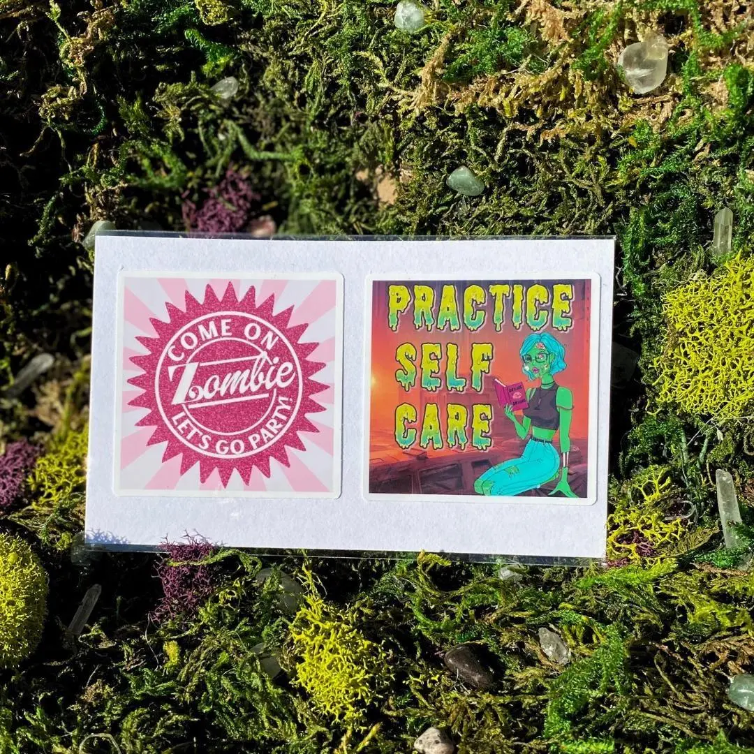 Zombie Barbie Self-Care Sticker Pack
