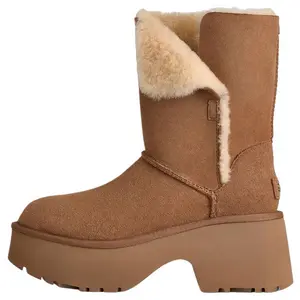 UGG Classic Novelty Esmee Women's Shearling-Lined Leather Snow Boots for Warmth and Comfort