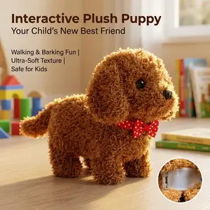 Interactive Plush Dog Toy – Walking & Barking Electric Smart Puppy, Premium Realistic Companion Pet for Kids, Birthday Gift