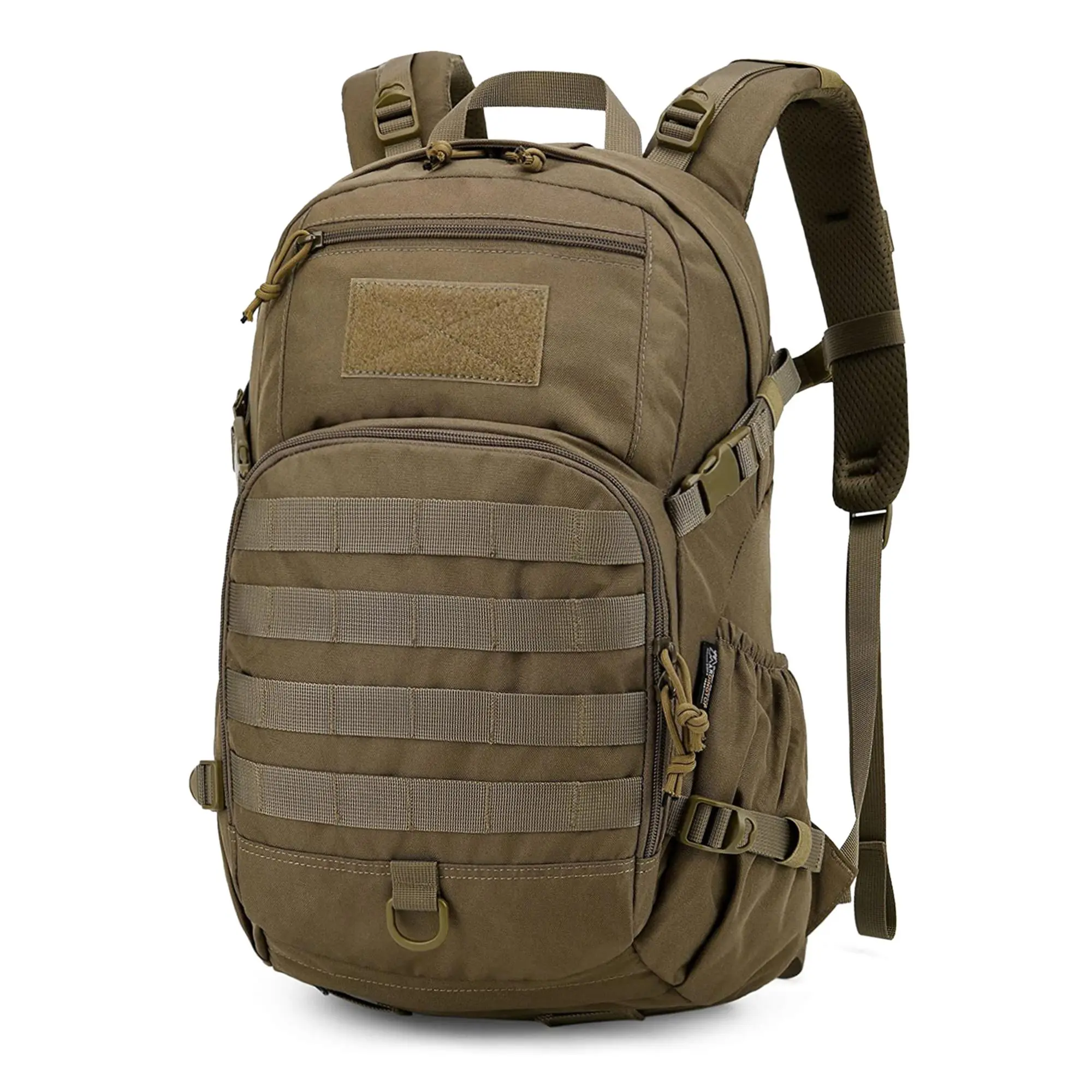 Mardingtop 25L Classic Military Tactical Casual Backpack with MOLLE System,  Multiple Pockets, and Durable webbing Design for Hiking Camping Travel Motorcycle Backpack or Work Daily Multifunction EDC BOB Athletic Bag Durable Outdoor Gear Laptop Backpack