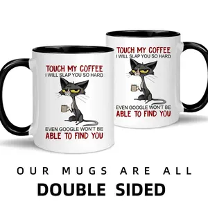 [ Sale Up To 50%] Cartoon Cat Pattern Coffee Mug, Funny Accent Mug, Funny Coffee Cup, Novelty Cup Gift For Friend, Birthday Gift, Coffee Cup For Home Office Use, Drinkware, Ceramic Mug