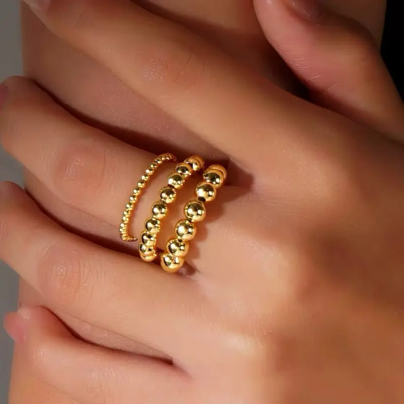 Women’s Fashion Jewelry – 1 Pcs Chain Necklace, 2 Pcs Earrings & 3Pcs Ring.