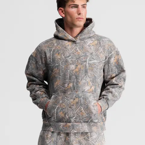 Haus | Core Ultra-Soft Hoodie Oversized Kangaroo Embroidered Fleece Cotton